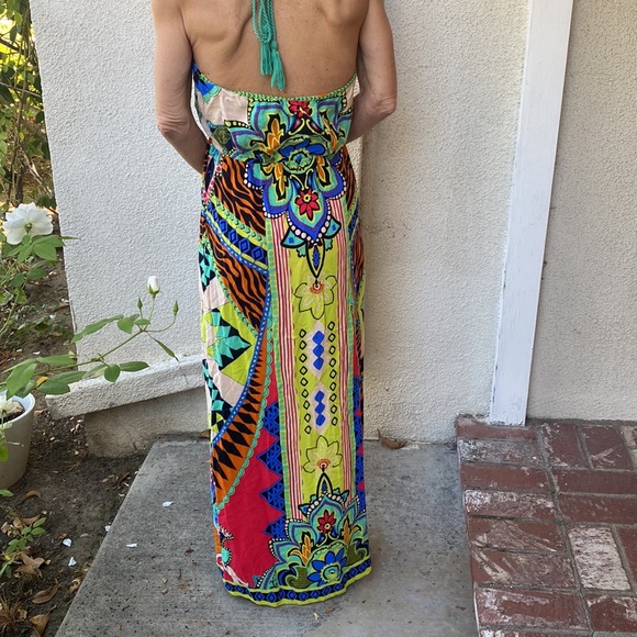 Anthropologie Flying Tomato vibrant colored beautiful bohemian style dress. - Picture 9 of 13